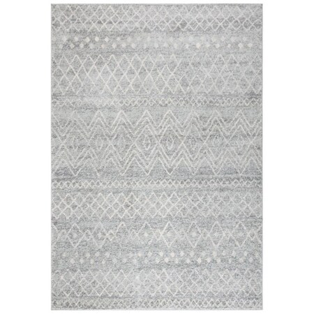 Safavieh 3 x 5 ft. Madison 798G Power Loomed Rectangle Area Rug Silver & Ivory MAD798G-3